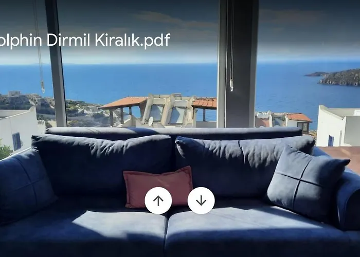 Yalıkavakta Muhteşem Deniz Manzaralı Bahçeli Appartement Bodrum